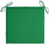 Podušky na zahradní židle 6 ks zelené 50 x 50 x 4 cm textil - Polstr