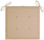 Podušky na zahradní židle 6 ks béžové 50 x 50 x 4 cm textil - Polstr
