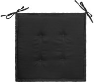 Podušky na zahradní židle 6 ks černé 50 x 50 x 4 cm textil - Polstr