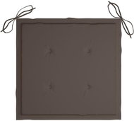 Podušky na zahradní židle 6 ks taupe 50 x 50 x 4 cm textil - Polstr