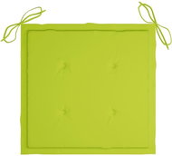 Podušky na zahradní židle 6 ks jasně zelené 50x50x4 cm textil - Polstr