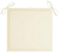 Podušky na zahradní židle 4 ks béžové 50 x 50 x 4 cm textil - Polstr