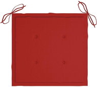 Podušky na zahradní židle 4 ks červené 50 x 50 x 4 cm textil - Polstr