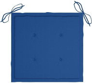 Podušky na zahradní židle 4 ks královsky modré 50x50x4cm textil - Polstr