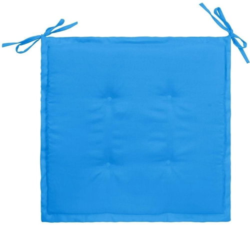 Podušky na zahradní židle 4 ks modré 50 x 50 x 4 cm textil - Polstr - Main image