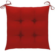 Podušky na židle 6 ks červené 50 x 50 x 7 cm textil - Polstr
