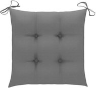 Podušky na židle 6 ks šedé 50 x 50 x 7 cm textil - Polstr