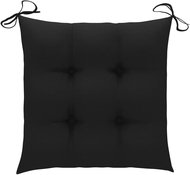 Podušky na židle 6 ks černé 50 x 50 x 7 cm textil - Polstr