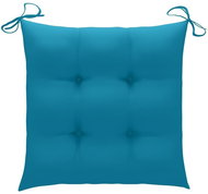 Podušky na židle 2 ks světle modré 50 x 50 x 7 cm textil - Polstr