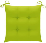 Podušky na židle 4 ks jasně zelené 50 x 50 x 7 cm textil - Polstr