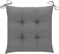 Podušky na židle 4 ks šedé 50 x 50 x 7 cm textil - Polstr