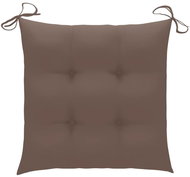 Podušky na židle 4 ks taupe 50 x 50 x 7 cm textil - Polstr