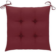 Podušky na židle 4 ks vínově červené 50 x 50 x 7 cm textil - Polstr
