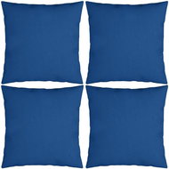 Dekorační polštáře 4 ks královsky modré 50 x 50 cm textil - Polštář