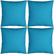 Dekorační polštáře 4 ks modré 50 x 50 cm textil - Polštář
