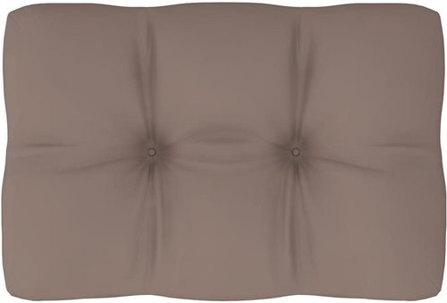 Poduška na pohovku z palet taupe 60 x 40 x 12 cm - Polstr - Main image
