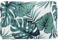 Zahradní poduška za záda motiv listů 40 x 60 x 20 cm textil - Polstr