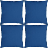 Dekorační polštáře 4 ks královsky modré 60 x 60 cm textil - Polštář