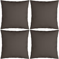 Dekorační polštáře 4 ks taupe 60 x 60 cm textil - Polštář
