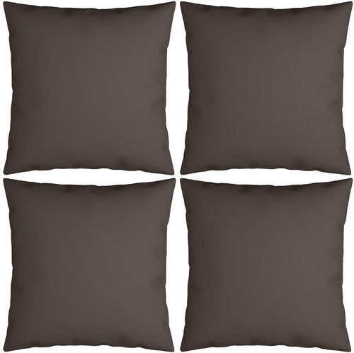 Dekorační polštáře 4 ks taupe 60 x 60 cm textil - Polštář - Main image