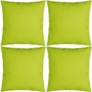 Dekorační polštáře 4 ks jasně zelené 60 x 60 cm textil - Polštář