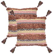 Polštáře 2 ks 60 x 60 cm bohémské vícebarevné - Polštář