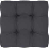 SHUMEE Poduška na pohovku z palet 12 × 70 × 70 cm, antracit - Polstr