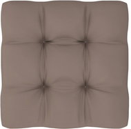 Poduška na pohovku z palet taupe 70 x 70 x 12 cm - Polstr