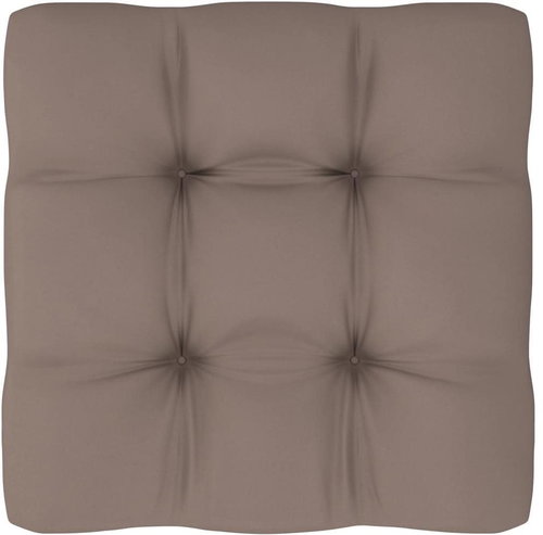 Poduška na pohovku z palet taupe 70 x 70 x 12 cm - Polstr - Main image