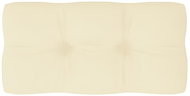 SHUMEE Poduška na pohovku z palet 12 × 40 × 80 cm, krémová - Polstr
