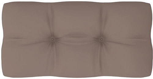 Poduška na pohovku z palet taupe 80 x 40 x 12 cm - Polstr - Main image