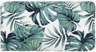 Zahradní poduška za záda motiv listů 40 x 80 x 20 cm textil - Polstr