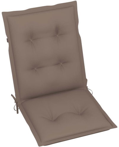 Podušky na zahradní židle 6 ks taupe 100 x 50 x 7 cm - Polstr - Main image