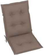 Podušky na zahradní židle 2 ks taupe 100 x 50 x 7 cm - Polstr