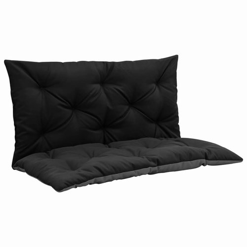 Poduška pro závěsné houpací křeslo černo-šedá 100 cm textil - Polstr - Main image