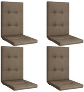 Podušky na zahradní židle 4 ks taupe 120 x 50 x 5 cm - Polstr