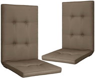 Podušky na zahradní židle 2 ks taupe 120 x 50 x 5 cm - Polstr