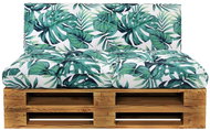 Zahradní poduška na opěradlo zelená 120 x 40 x 10 cm textil - Polstr