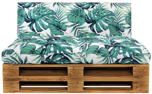 Zahradní poduška na opěradlo zelená 120 x 40 x 10 cm textil - Polstr - Main image