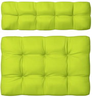 Podušky na pohovku z palet 2 ks jasně zelené - Polstr