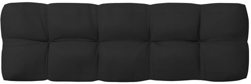 SHUMEE Poduška na zahradní pohovku 12 × 40 × 120 cm, černá - Polstr - Main image