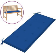 Poduška na zahradní lavici královsky modrá 120x50x4 cm textil - Polstr