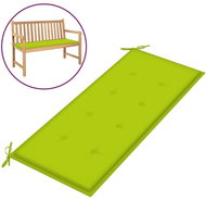 Poduška na zahradní lavici jasně zelená 120 x 50 x 4 cm textil - Polstr