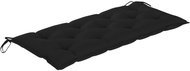 Poduška na zahradní lavici černá 120 x 50 x 7 cm textil - Polstr