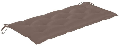 Poduška na zahradní lavici taupe 120 x 50 x 7 cm textil - Polstr - Main image