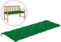 Poduška na záhradnú lavicu zelená 150 x 50 x 7 cm textil - Poduška