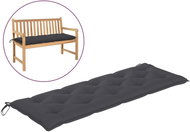 SHUMEE Poduška na zahradní lavici 7 × 50 × 150 cm, antracit - Polstr