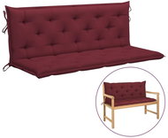 SHUMEE Poduška pro závěsné houpací křeslo 7 × 50 × 150 cm, vínová - Polstr