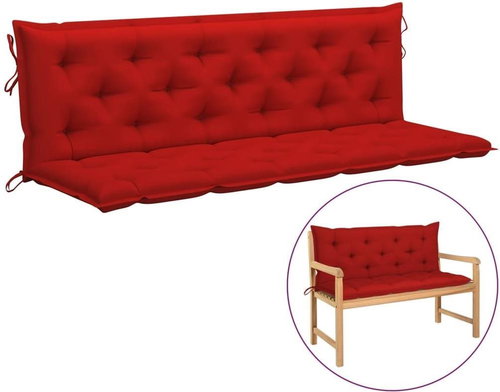 Poduška pro závěsné houpací křeslo červená 180 cm textil - Polstr - Main image
