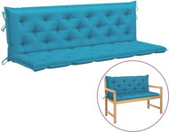 Poduška pro závěsné houpací křeslo světle modrá 180 cm textil - Polstr